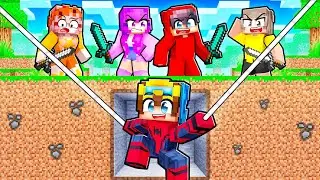 HUNTERS vs SPIDERMAN SPEEDRUNNER in Minecraft!