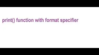 How to use format specifier in python