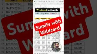 Sumifs with Wildcard | Sumifs with Wildcard in Excel | Advance Sumifs Formula in Excel | 