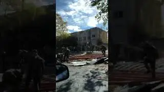 Последствия шквалистого ветра во Владикавказе