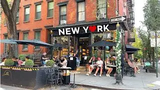 [4K]🇺🇸 NYC Walk: Vibrant Scenes in West Village & SoHo🗽🚕 | Lunch at Bird Dog🍝 (2024)