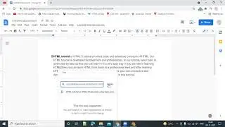 How to  Insert a Bookmark in Google Docs |  #googledocs