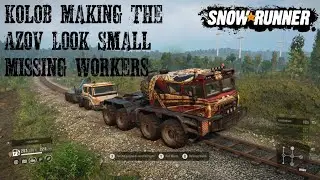 Kolob 74760 Delivering Azov 73210 New SnowRunner Phase 8 DLC/Update Gameplay  Missing Workers