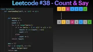 Leetcode 38 ( Count and Say)