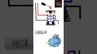 Single phase motor reverse forward connection ! 