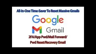 All-In-One Time-Saver To Reset Massive Gmails——2FA/App Pwd/Mail Forward/Pwd Reset/Recovery Email