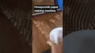 Honeycomb Paper Making Machine #ecofriendly #plasticban #greenenvironment