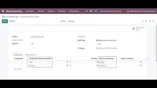 How to create manufacturing BoM automatically based on product variant attributes - Odoo OCA module