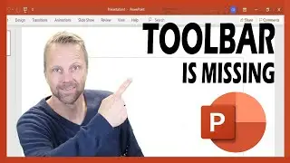 Toolbar is missing in PowerPoint