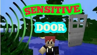 How to make Sensitive Door in Minecraft 1.2!