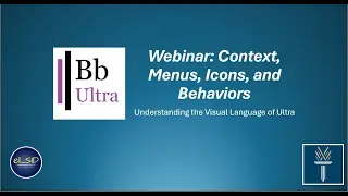 BBD124U   Context, Menus, Icons, and Behaviors – Understanding the Visual Language of Ultra