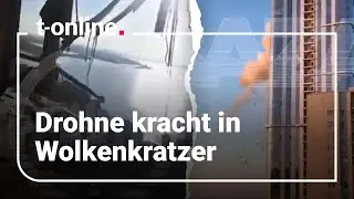Russland: Frau filmt Drohnenangriff auf eigenes Haus
