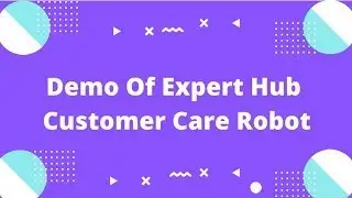 Demo of Expert Hub Customer Care Robot