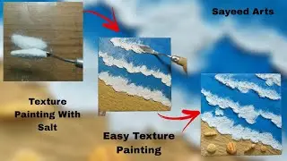 Texture painting with SALT ⁉️ Sayeed Arts