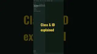create FILE Class and ID #coding #css #html #web #website #shorts