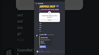 Surprise Drop System For Discord Economy Bot! 