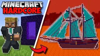 I Built A GIANT NETHER BOAT in Minecraft 1.19 Hardcore (#62)