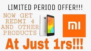 LIMITED 1RS OFFER GET REDMI DEVICES AND GADGETS NOW!!(HINDI)