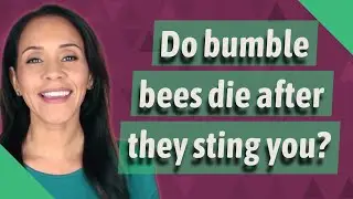 Do bumble bees die after they sting you?