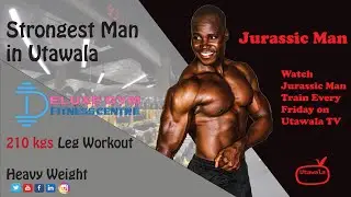 STRONGEST MAN IN UTAWALA 210 KGS LEGS WORKOUT (SQUAT)