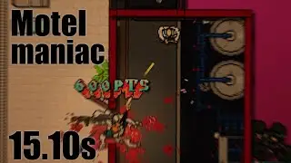 Hotline Miami 2 Motel Maniac 27x full combo in 15.10s (Segmented Speedrun, Level Editor)