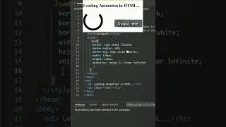 HTML Loader | Create a Loading Animation in HTML & CSS | 
