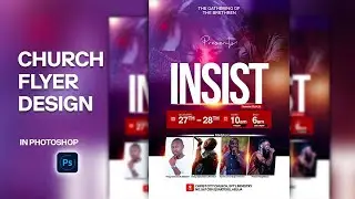 Church Flyer Design | How To Design Church Flyer in Photoshop | Photoshop for beginners