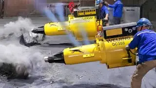 Inside Chinese Giant Factory Producing Massive Pneumatic Hammers - Production Line