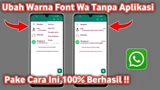 Cara membuat Tulisan wa Menjadi Berwarna tanpa aplikasi | Ubah warna tulisan whatsapp