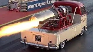 VW T1 Transporter с реактивным двигателем от истребителя