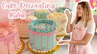 Satisfying Real-Time Cake Decorating ASMR | [No Talking] [No Music]