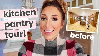 PART 2: Kitchen for 8 KIDS tour! Never before seen kitchen + pantry renovation tour | Jordan Page