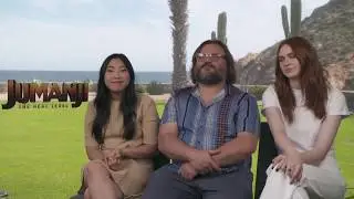 Awkwafina & Jack Black & Karen Gillan Raw Interview Jumanji: The Next Level