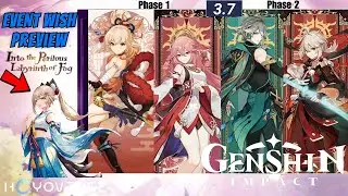 NEW UPDATE!! 3.7 RERUN BANNER.. KAZUHA, Yae Miko, Yoimiya, Alhaitham Coming Soon.. Genshin Impact