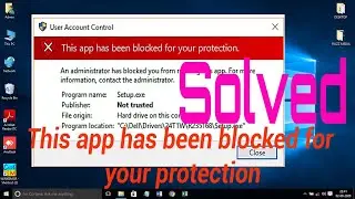 This app has been blocked for your protection.  SOLVED.!!!!!  #FiluZMedia