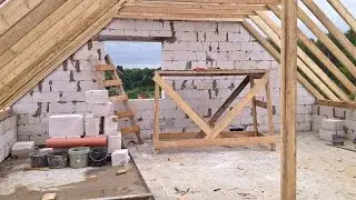 Строим дом из газобетона часть 3  Дом из газобетонных блоков  Как самому построить дом