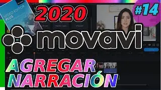 Movavi Video Editor Plus 2020: GRABAR AUDIO, añadir narración, agregar voz. Tutorial 14