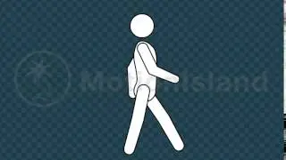 Stick-Figure Walk cycle | Video & After Effects Template