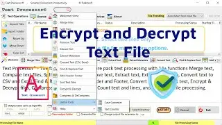 Encrypt and Decrypt Text File | Superfast & Powerful Text Processor Software | Pulkitsoft