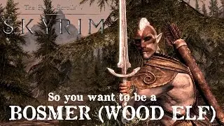BECOMING A BOSMER (WOOD ELF) | Skyrim Remastered Race Selection