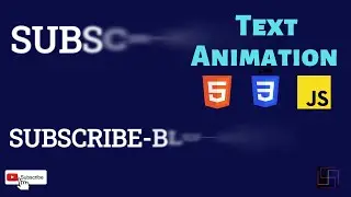 Beautiful Text animation in CSS/HTML/JS