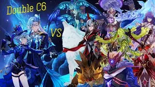 Double C6 Furina & Neuvillette VS every Weekly Boss (Speed Run)