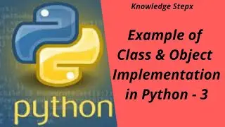 Example of class object implementation in Python 3