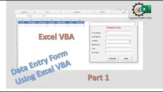 Data Entry Form Using Excel VBA Part1