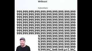 Mr Beast Hits 1 Centillion Subscribers
