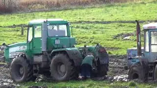 ХТА тянет в поле ХТЗ
