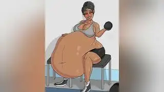 Girl in the gym need more pred(Belly expanaion,Pregnant vore,Asmr vore,Animation,Weigth gain girl)