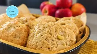 Soft apple cookies/scones. Tastes like buns! Simple and fast.