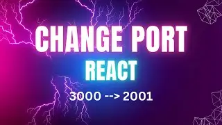 How to Change PORT Number in React