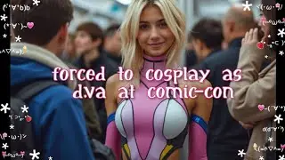 Forced to Cosplay as D.Va at Comic-Con! 😱 My Humiliating Train Ride Into a Thrilling Experience! 🎮💃